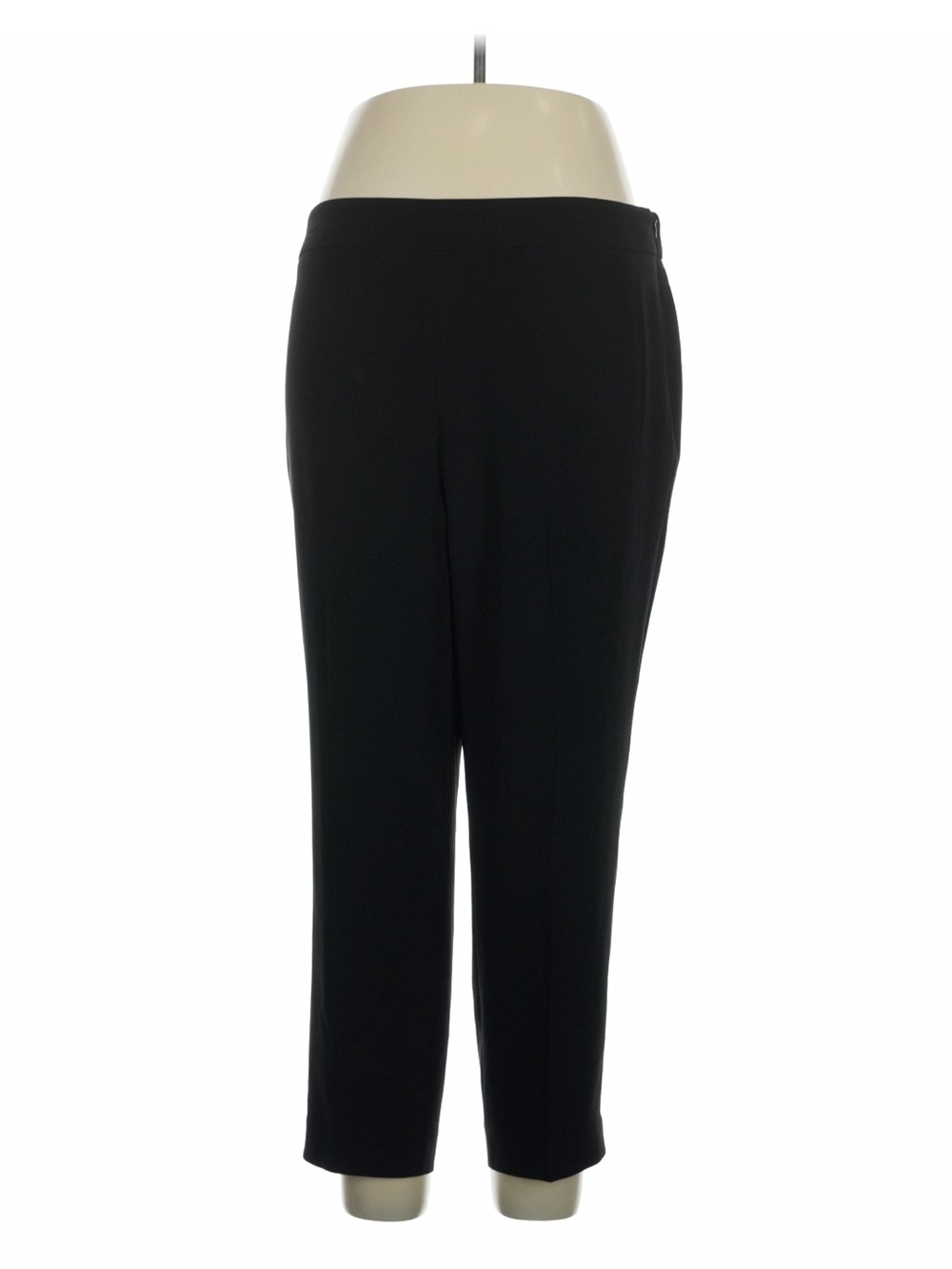 Talbots Black easy travel slim ankle pants. Side zipper. 14W petite